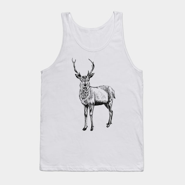 Deer Tank Top by rachelsfinelines